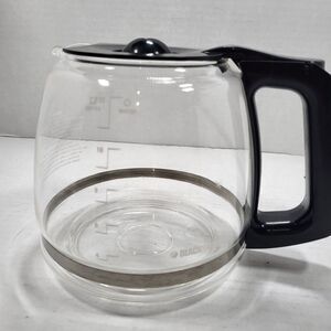 Black‎ & Decker 12 Cup Replacement Coffee Pot Carafe Glass Black Top